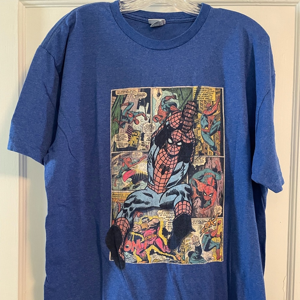 Spider-Man Comic Book Page t-shirt XL size.